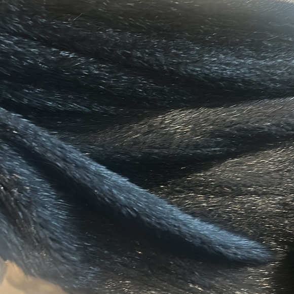 Mink fur wrap with rhinestones.  One of a kind stunning wrap. No tags. - Picture 9 of 10